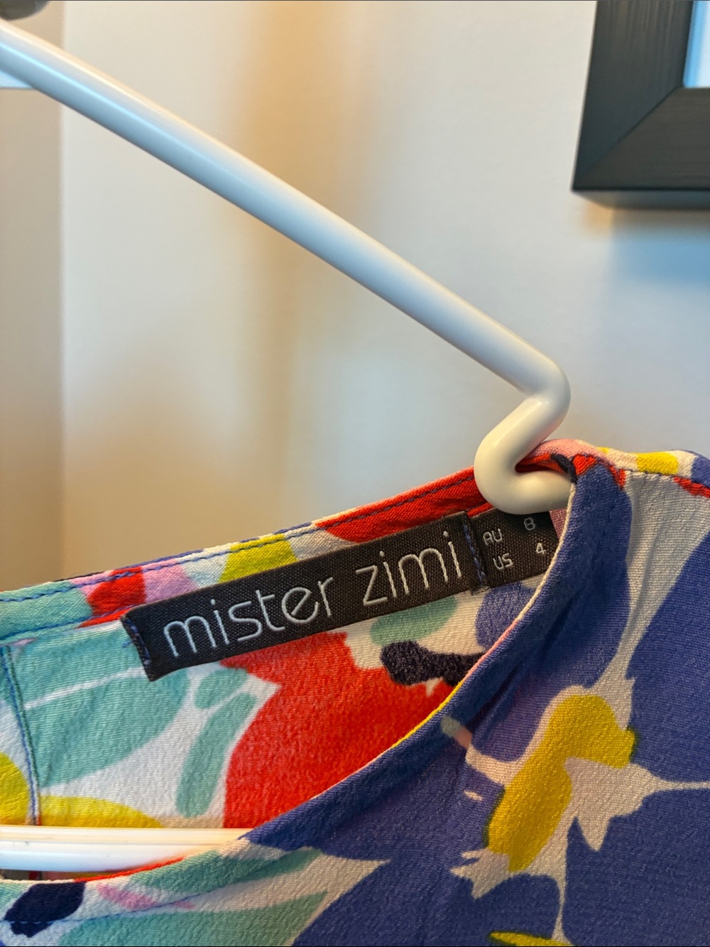 Mister Zimi Summer Multicolor Floral Short Sleeve Dress with Pink Accents - Picture 5 of 11